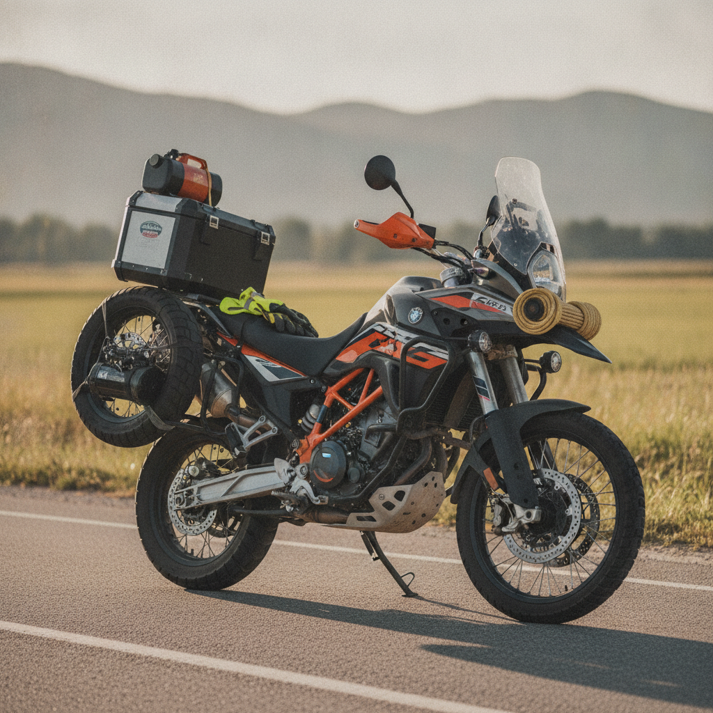 Roadside Assistance Motorcycle - No Face and No Text